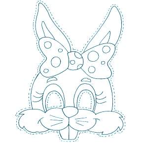 Раскраска новогодние маски