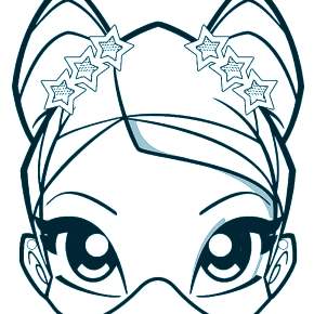 Раскраска новогодние маски