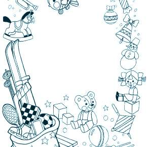 Раскраска новогодние подарки