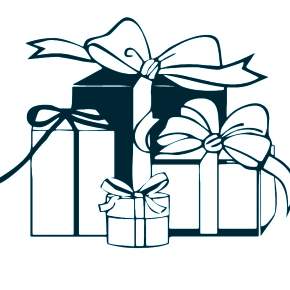 Раскраска новогодние подарки