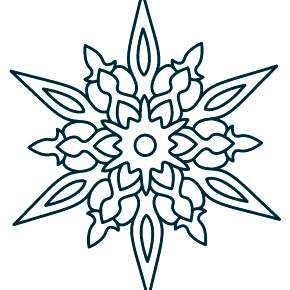 Раскраска снежинки Раскраска снежинки