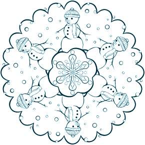 Раскраска снежинки Раскраска снежинки