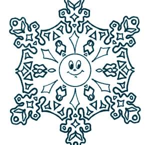 Раскраска снежинки Раскраска снежинки