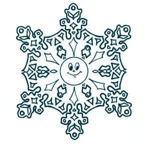 Раскраска снежинки Раскраска снежинки