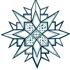 Раскраска снежинки Раскраска снежинки