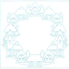 Раскраска новогодний венок Раскраска новогодний венок