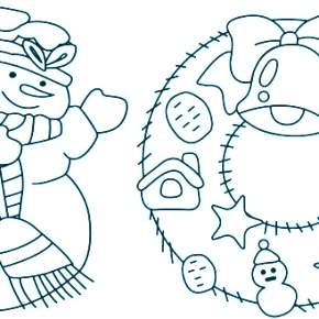 Раскраска новогодний венок Раскраска новогодний венок