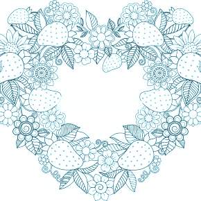 Раскраска новогодний венок Раскраска новогодний венок