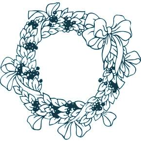 Раскраска новогодний венок Раскраска новогодний венок