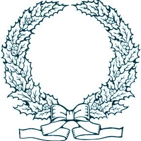 Раскраска новогодний венок Раскраска новогодний венок