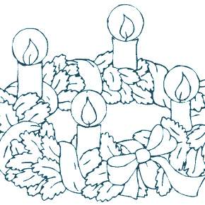 Раскраска новогодний венок Раскраска новогодний венок