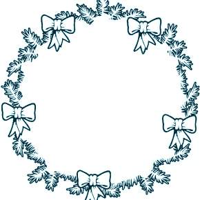 Раскраска новогодний венок Раскраска новогодний венок
