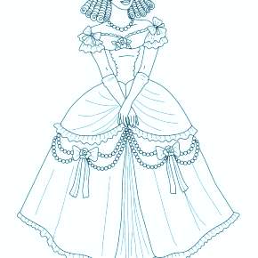 Раскраска новогодний костюм Раскраска новогодний костюм