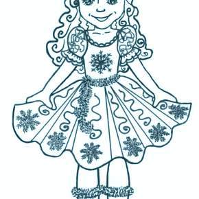 Раскраска новогодний костюм Раскраска новогодний костюм