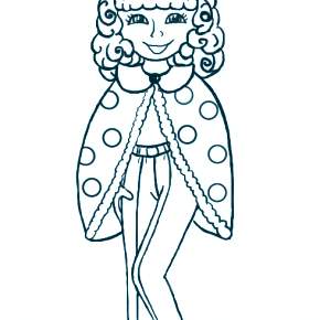 Раскраска новогодний костюм Раскраска новогодний костюм