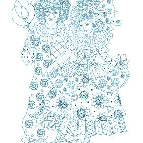 Раскраска новогодний костюм Раскраска новогодний костюм