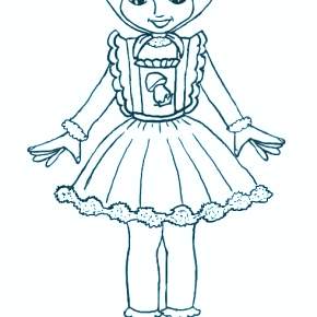 Раскраска новогодний костюм Раскраска новогодний костюм