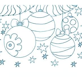 Раскраска новогодние шары Раскраска новогодние шары