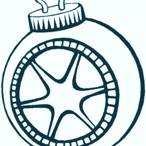 Раскраска новогодние шары Раскраска новогодние шары