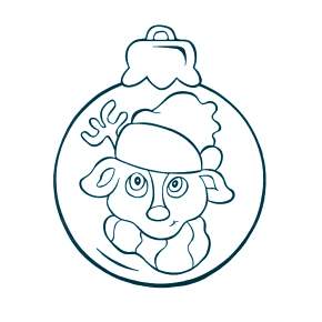 Раскраска новогодние шары Раскраска новогодние шары