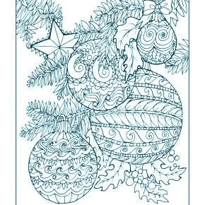 Раскраска новогодние шары Раскраска новогодние шары