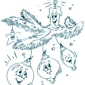 Раскраска новогодние шары Раскраска новогодние шары