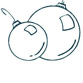 Раскраска новогодние шары Раскраска новогодние шары