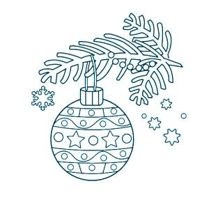 Раскраска новогодние шары Раскраска новогодние шары