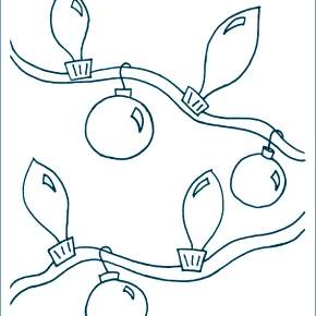 Раскраска новогодняя гирлянда Раскраска новогодняя гирлянда