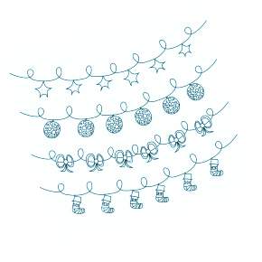 Раскраска новогодняя гирлянда Раскраска новогодняя гирлянда