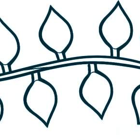 Раскраска новогодняя гирлянда Раскраска новогодняя гирлянда