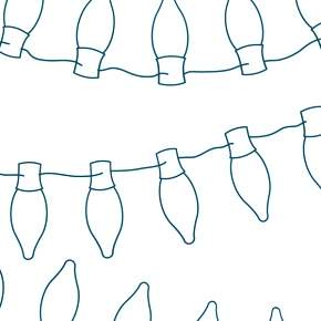 Раскраска новогодняя гирлянда Раскраска новогодняя гирлянда