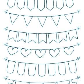 Раскраска новогодняя гирлянда Раскраска новогодняя гирлянда