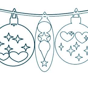 Раскраска новогодняя гирлянда Раскраска новогодняя гирлянда