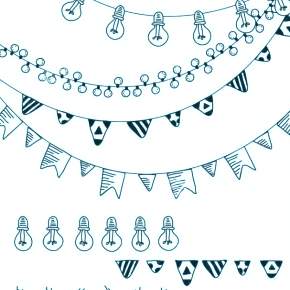 Раскраска новогодняя гирлянда Раскраска новогодняя гирлянда