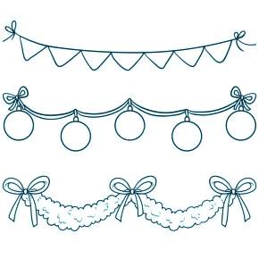 Раскраска новогодняя гирлянда Раскраска новогодняя гирлянда