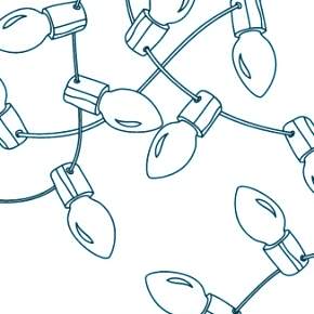 Раскраска новогодняя гирлянда Раскраска новогодняя гирлянда