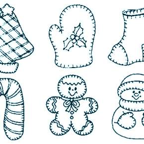 Раскраска пряник новогодний