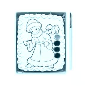 Раскраска пряник новогодний