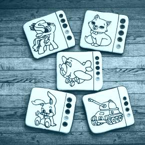 Раскраска пряник новогодний