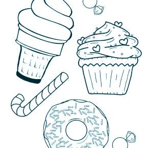 Раскраска пряник новогодний