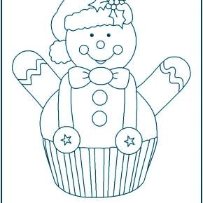 Раскраска пряник новогодний