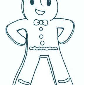 Раскраска пряник новогодний