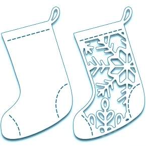 Раскраска новогодний носок Раскраска новогодний носок