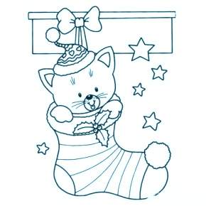 Раскраска новогодний носок Раскраска новогодний носок