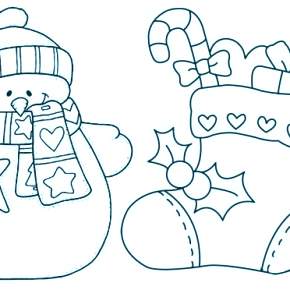 Раскраска новогодний носок Раскраска новогодний носок