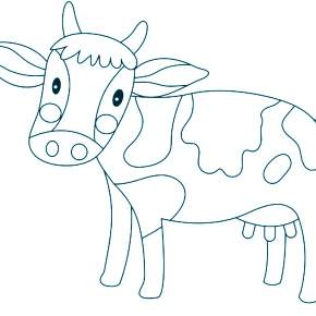 Раскраска Быка на Новый год