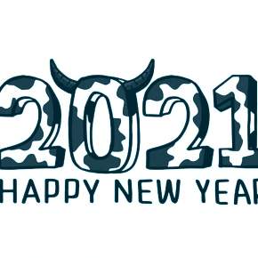 Раскраска Быка на Новый год