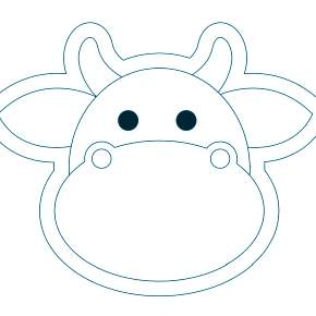 Раскраска Быка на Новый год