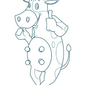 Раскраска Быка на Новый год